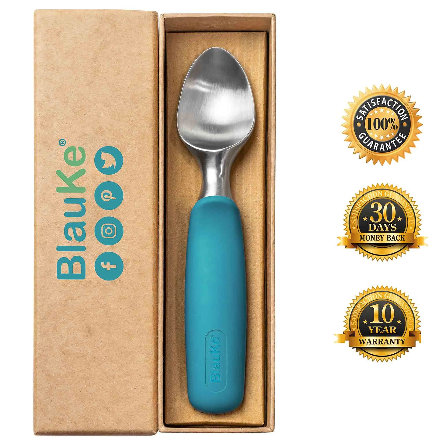 Stainless Steel Ice Cream Scoop - Professional Ice Scooper