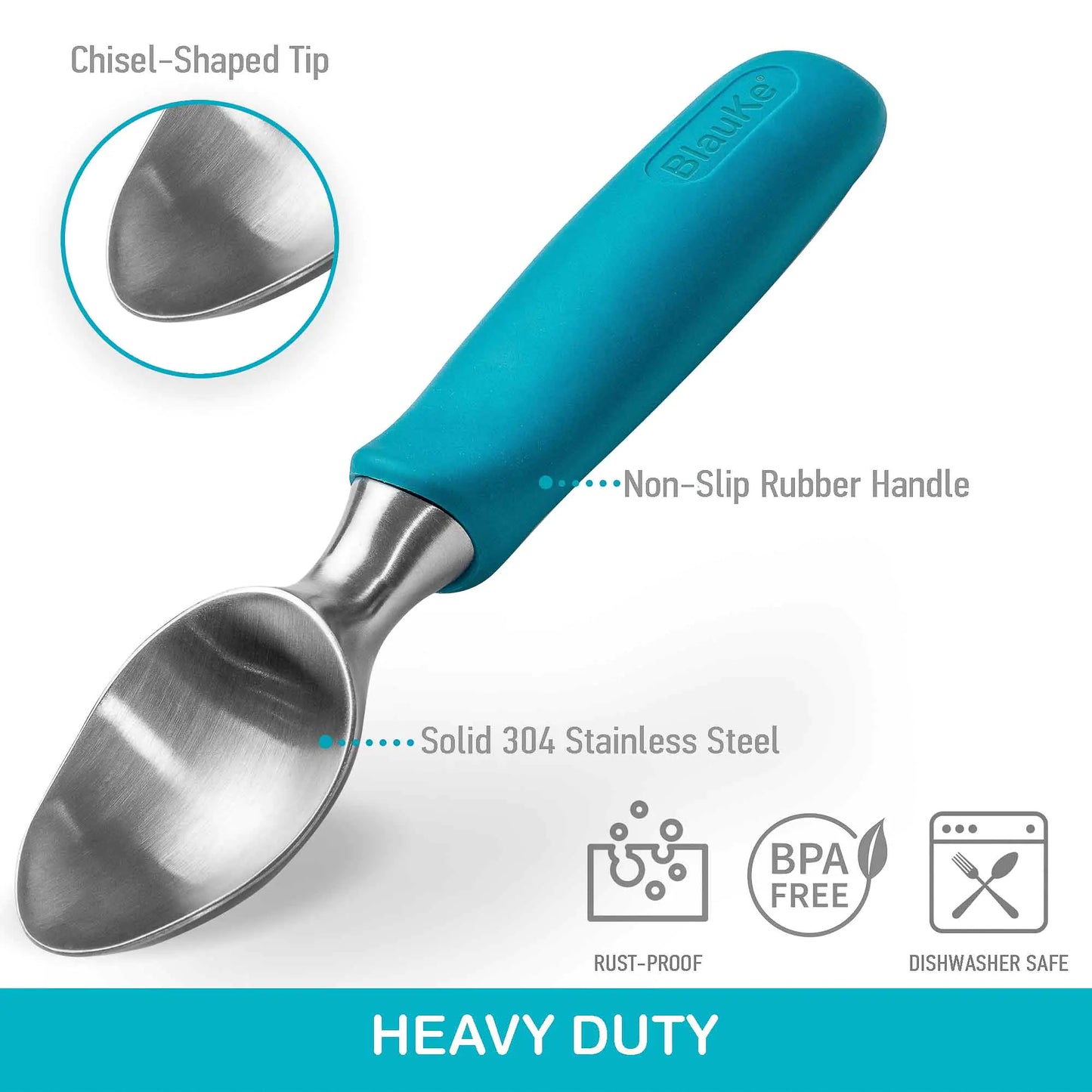 Stainless Steel Ice Cream Scoop - Professional Ice Scooper